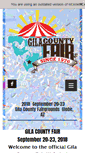 Mobile Screenshot of gilacountyfair.com