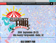 Tablet Screenshot of gilacountyfair.com